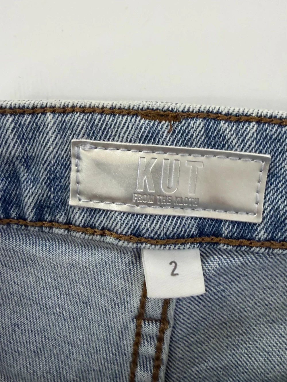 Kut From The Kloth Evereve Shorts Womens 2 Jane Long High Rise Raw Hem Stretch